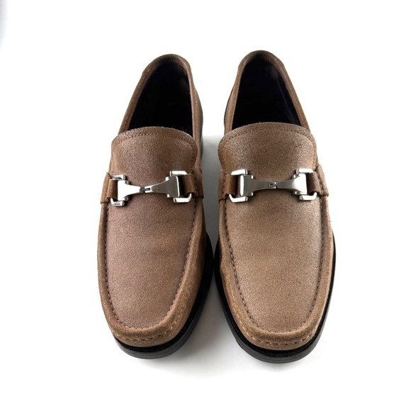 Allen Edmonds Fiesole Brown Slip On Loafers 8.5 D Includes pair of AE Shoe Bags - Picture 2 of 16